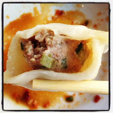 Lamb and cabbage dumpling