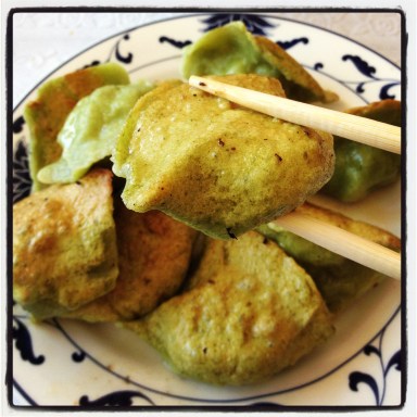 Spinach Dumplings at Am Chi