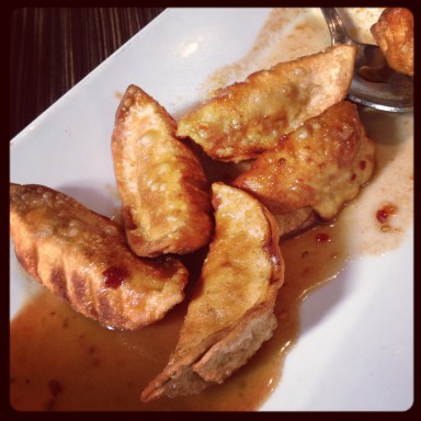 Deep fried pot stickers