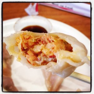 Kimchi Pork Dumplings