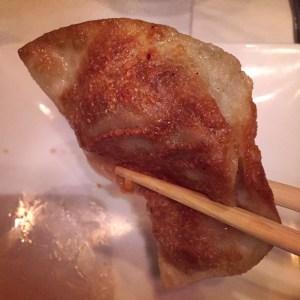Fried side of the fried Pork Dumpling