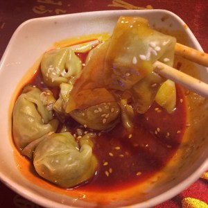 Wonton in Red Chili Oil