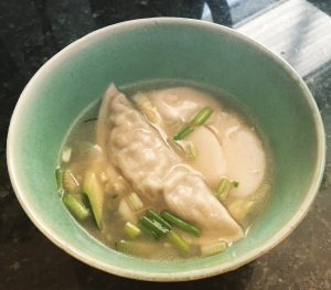 Assi Cooked Vegetable Dumplings in soup 